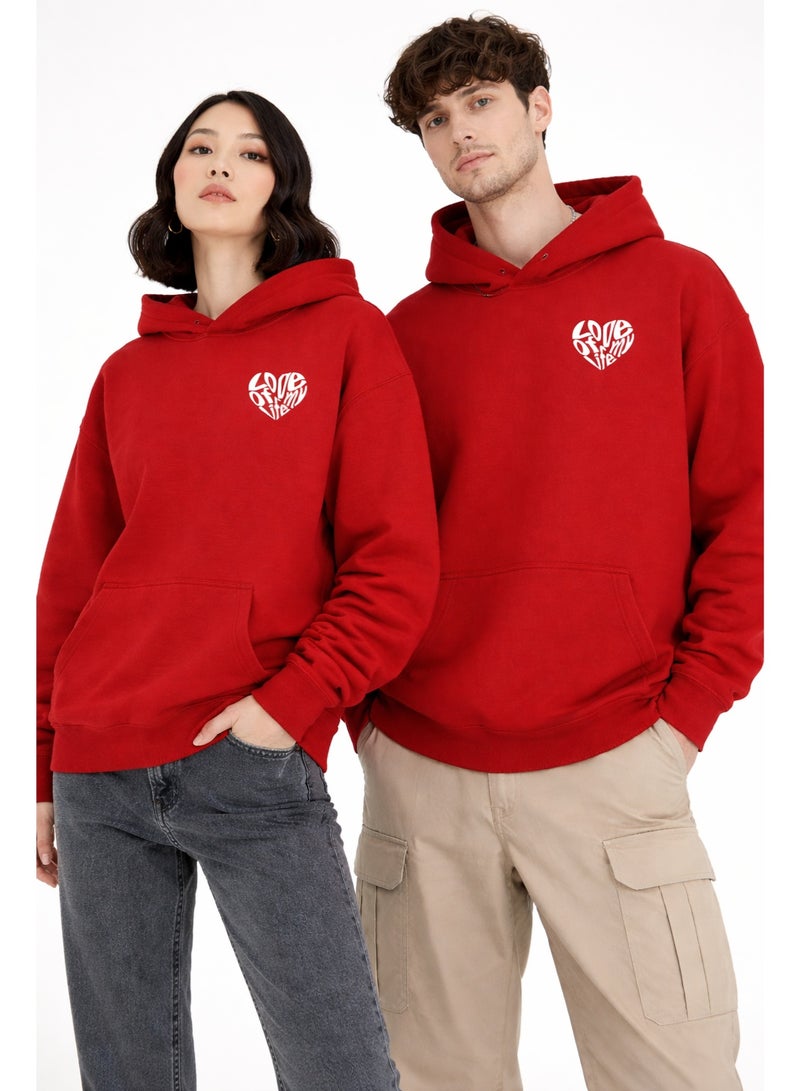 Premium Apparel Love Of My Life Hoodie Red [VALENTINES DAY HOODIE] - Image 2